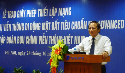 Bộ trưởng Bộ TT&TT Trương Minh Tuấn phát biểu chỉ đạo tại buổi lễ.